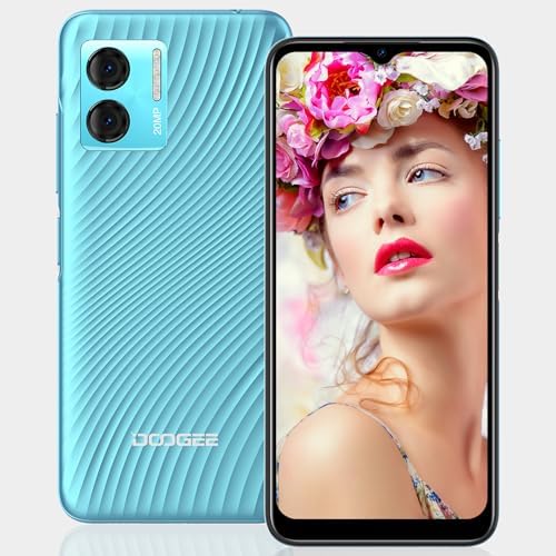 DOOGEE N50 S Mobile Phones, 9GB + 128GB/1TB TF Android 13 Smartphone, 6.52" HD+ Waterdrop Screen, 20MP Camera,4G Dual Sim-free & Unlocked Mobile Phones, 4200mAh,Face ID/Widevine L1