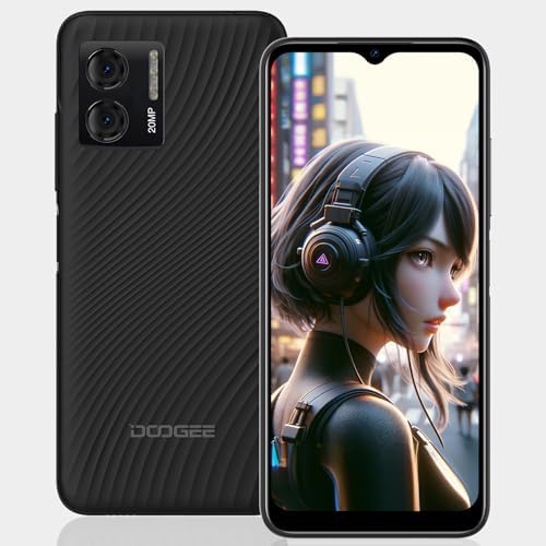 DOOGEE N50 S Mobile Phones, 9GB + 128GB/1TB TF Android 13 Smartphone, 6.52" HD+ Waterdrop Screen, 20MP Camera,4G Dual Sim-free & Unlocked Mobile Phones, 4200mAh,Fingerprint/Face ID/Widevine L1