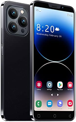 JtQtJ Smartphone of the Day Offer, Cheap Mobile Phones with 5.0" HD Display, Dual SIM, Dual Cameras, 16GB ROM, Wifi,GPS,Bluetooth Cell Phones (i14Pro-Black)