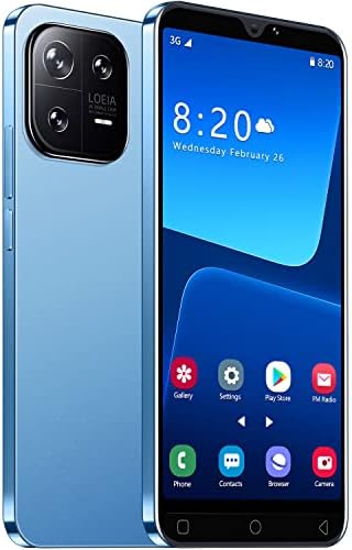 MTGud M13Pro Cheap Smartphone, Android 9.0, 5.0'' Dual SIM Dual Camera, 16GB ROM,128GB Extension, Support Face ID/WIFI/GPS 3G Mobile Phones (M13Pro-Blue)