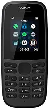 Nokia 105 (4th Edition) all carriers 1.77 Inch UK SIM Free Feature Phone (Single SIM) – Black