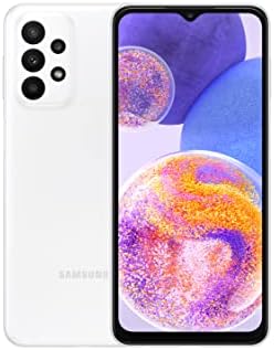 Samsung Galaxy A23 Mobile Phone SIM Free Android Smartphone 6.4 Inch Infinity-V Display, 4GB RAM, 64GB Storage, 5,000 mAh Battery, White, Android 12 [UK Version], 3 Year Warranty