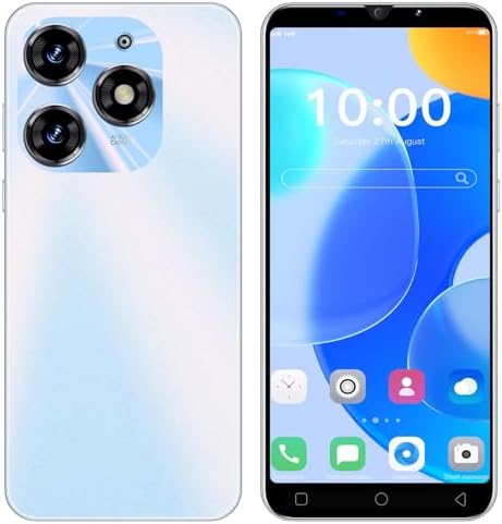 Smartphone Offer of the Day, 5.0 inch IPS Display, 16GB ROM 128GB Expandable, Android 9.0, Dual SIM Dual Camera Cheap 3G Mobile Phones (Spark 10Pro-White)